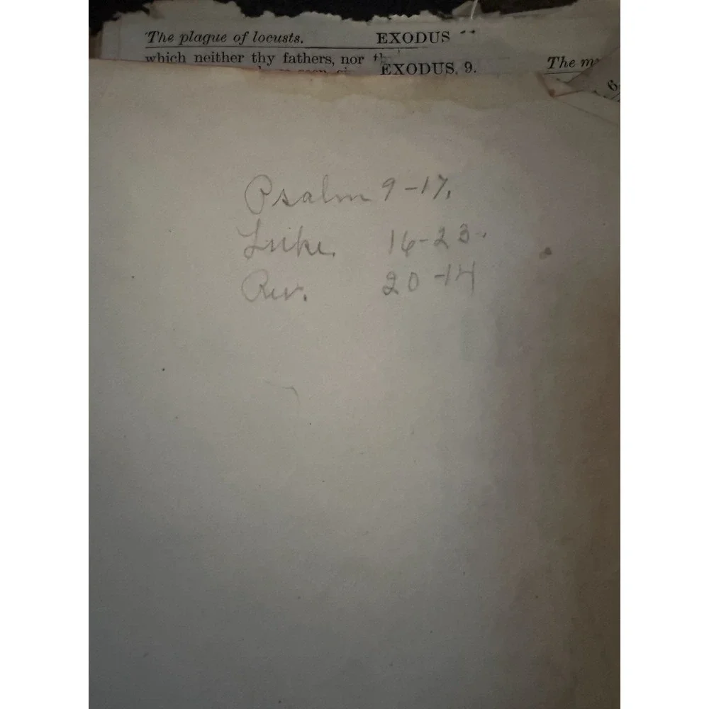 Antique Holy Bible Red Letter International Bible Press Epherma Junk Journal